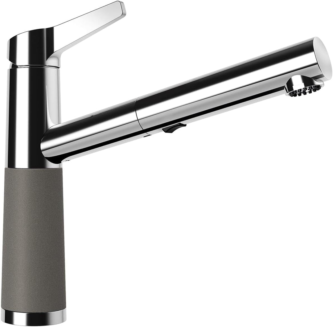 Schock Küchenarmatur SC-510 Asphalt – Hochdruck Armatur CRISTALITE mit ausziehbarer Schlauch-Brause