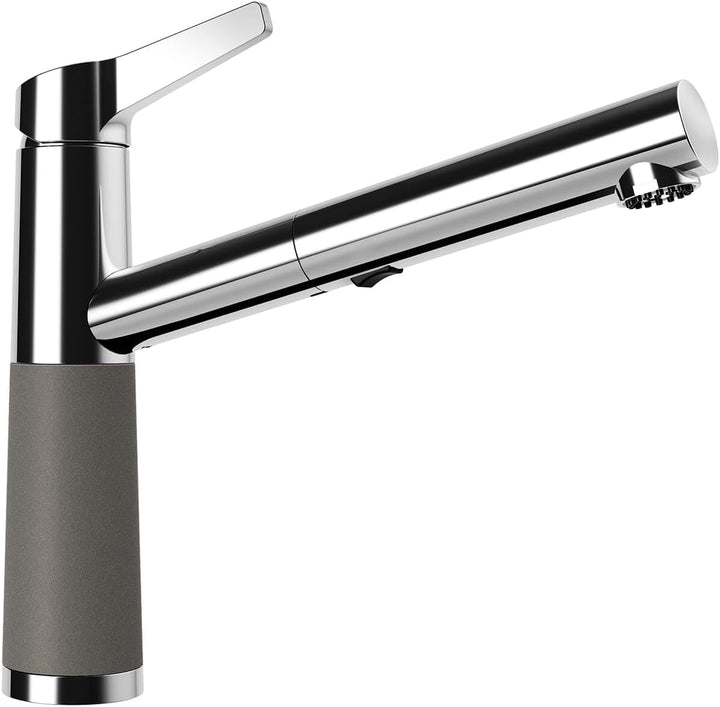 Schock Küchenarmatur SC-510 Asphalt – Hochdruck Armatur CRISTALITE mit ausziehbarer Schlauch-Brause