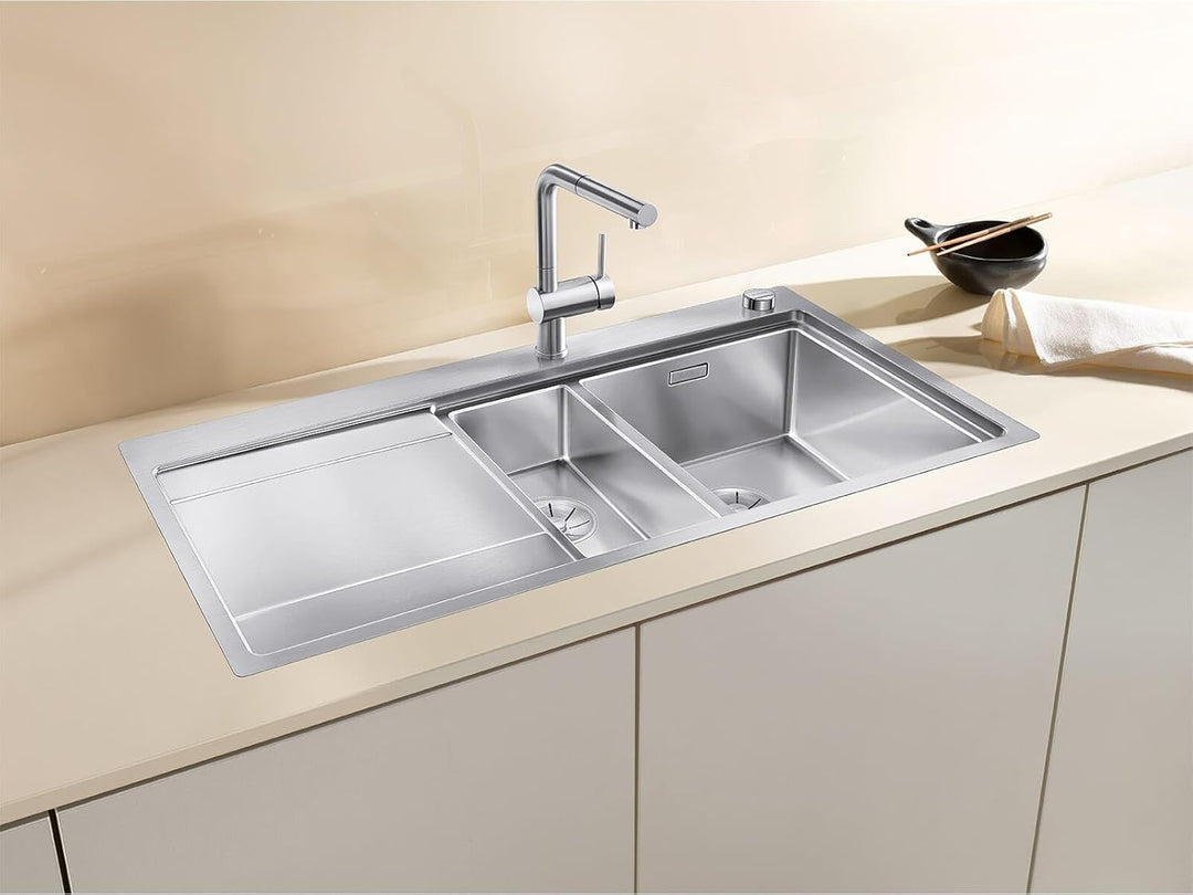 BLANCO DIVON II 6 S-IF | Edelstahl | Einbauart: Einbau von Oben & Flächenbündig | Hauptbecken links