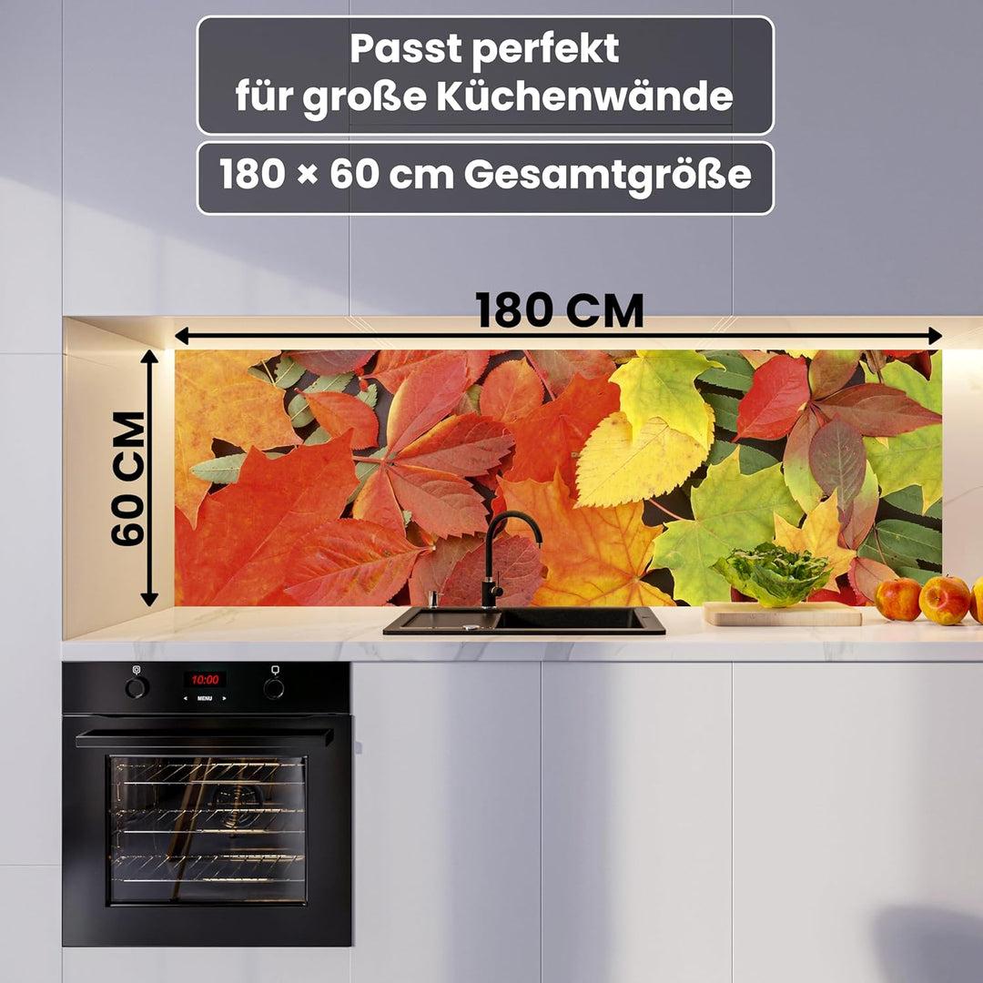 DIMEX Küchenrückwand Folie selbstklebend BLÄTTER | Klebefolie - Dekofolie - Spritzschutz für Küche |
