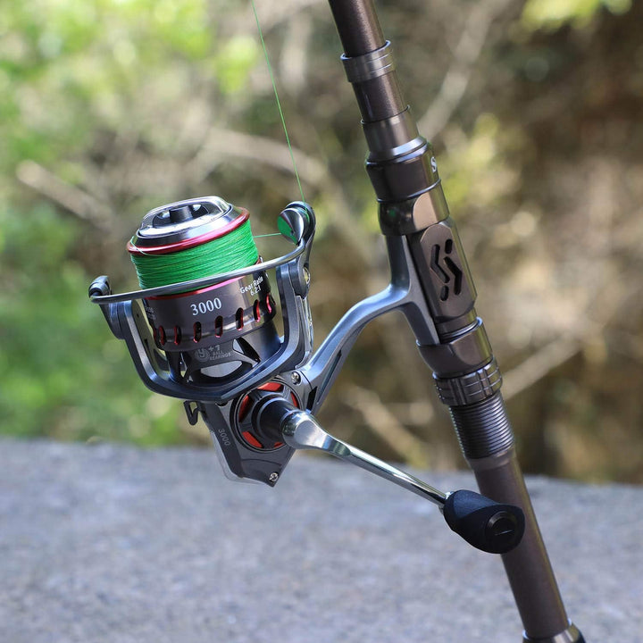 Sougayilang Telescopic Fishing Rod - 24 Ton Carbon Fiber,CNC Machined Reel Seat, Comfortable Eva Han