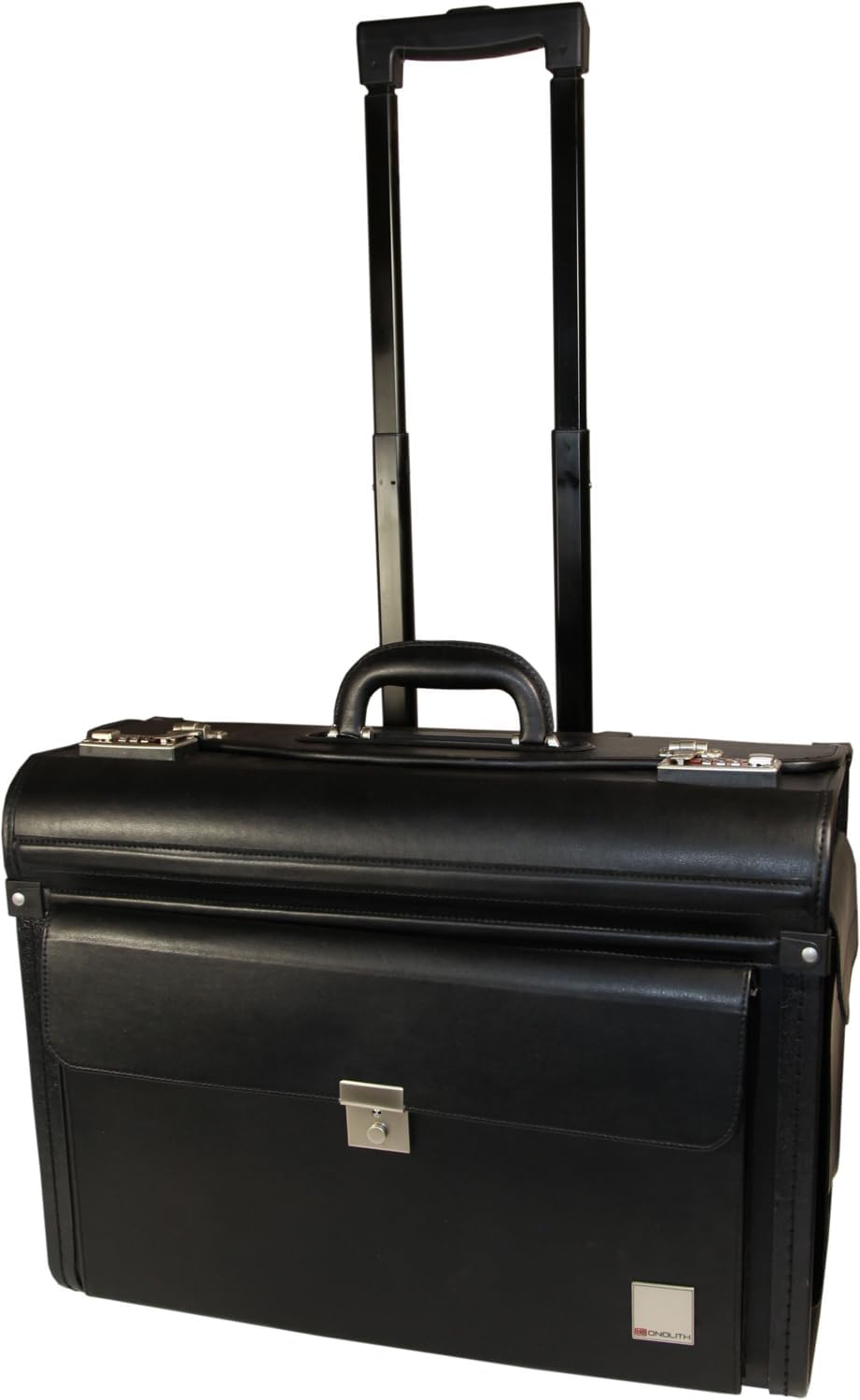 Monolith 2179 - Pilotenkoffer, Trolley in 48 cm, aus Kunstleder in Schwarz Pilotenkoffer Trolley Kun