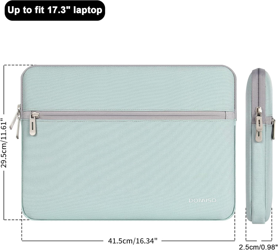 DOMISO Laptoptasche 17-17.3 Zoll Laptop Hülle Gepolsterte Notebook Tasche für Dell XPS 17, LG gram 1
