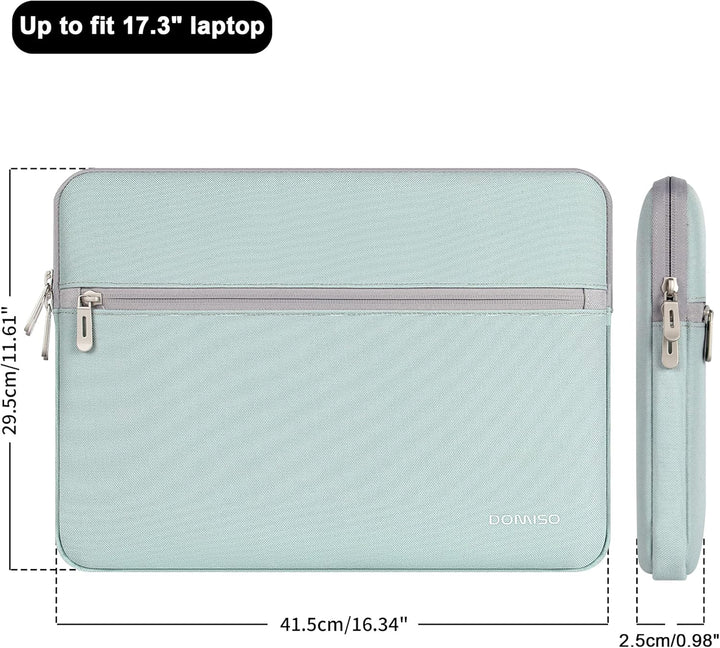 DOMISO Laptoptasche 17-17.3 Zoll Laptop Hülle Gepolsterte Notebook Tasche für Dell XPS 17, LG gram 1