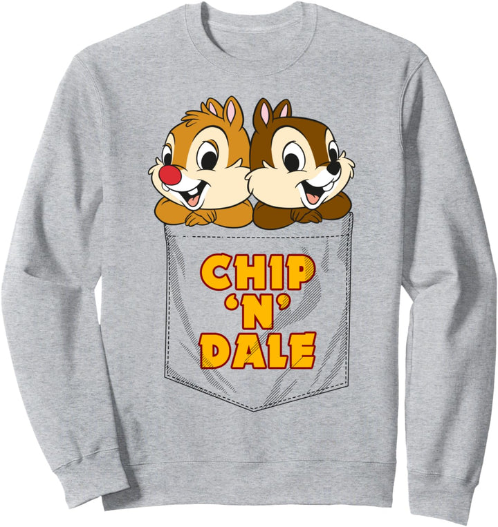 Disney Chip 'N Dale Faux Pocket Sweatshirt