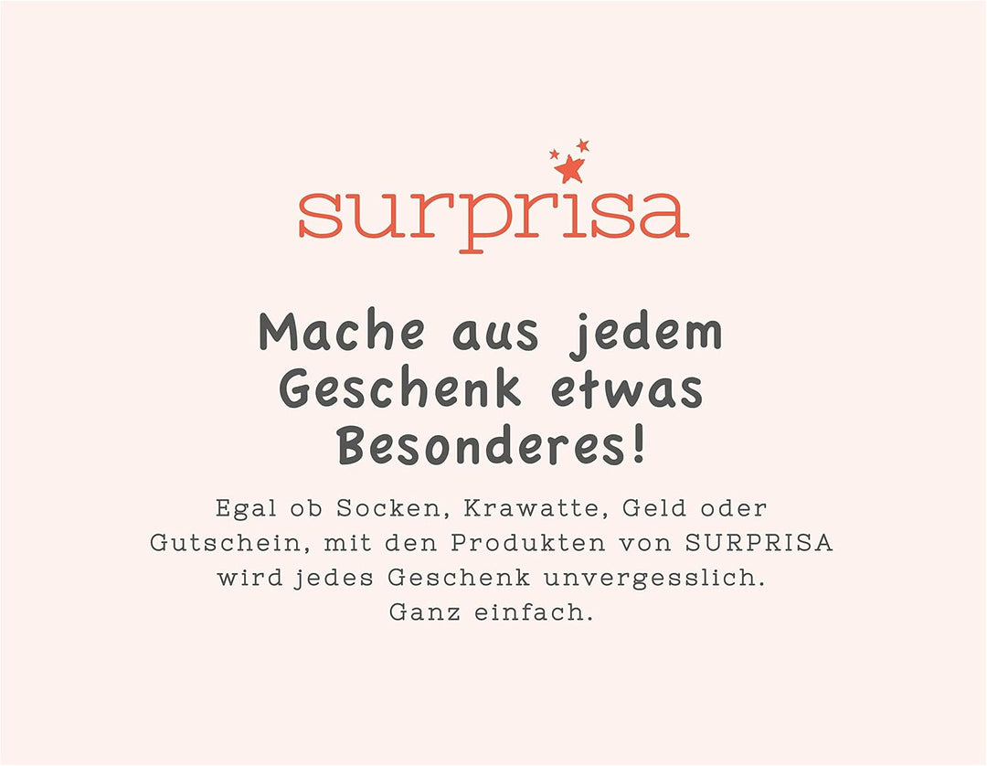 SURPRISA Geschenkbox für Weihnachten, Rätselbox für Geldgeschenke, Glitzer-Design in Rot mit Xmas-Au