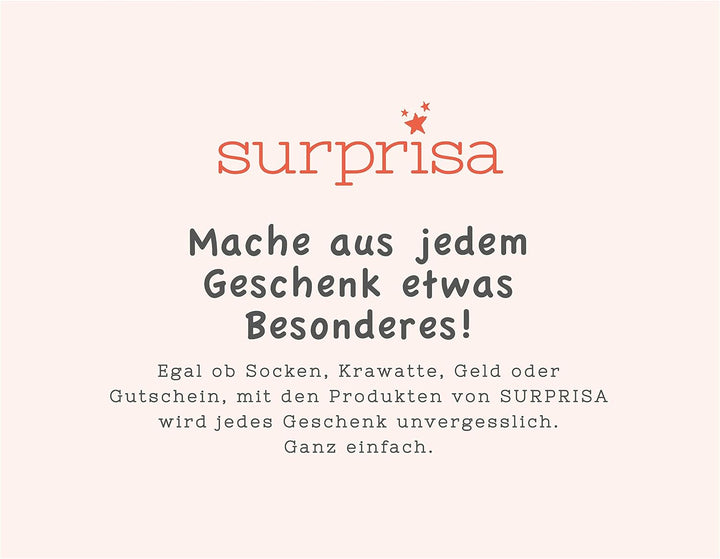 SURPRISA Schotter Schatulle 6er - kreative Verpackung für Geldgeschenke und persönliche Geschenkbox