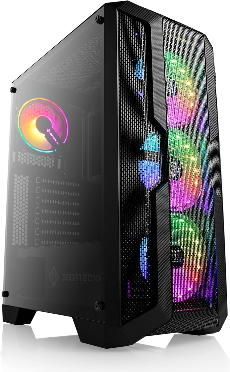 Gaming PC-Gehäuse Helios 250X - Midi-Tower, RGB Beleuchtung (inkl. Steuerung), Glas-Seitenteil, vorm