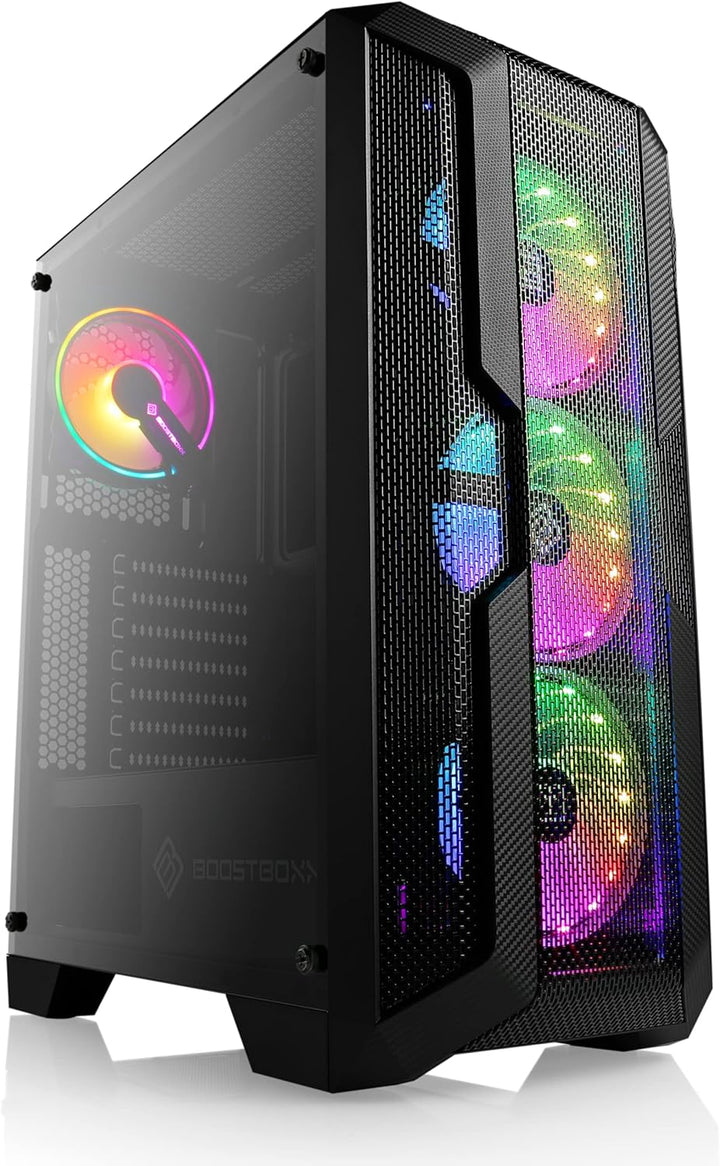 Gaming PC-Gehäuse Helios 250X - Midi-Tower, RGB Beleuchtung (inkl. Steuerung), Glas-Seitenteil, vorm