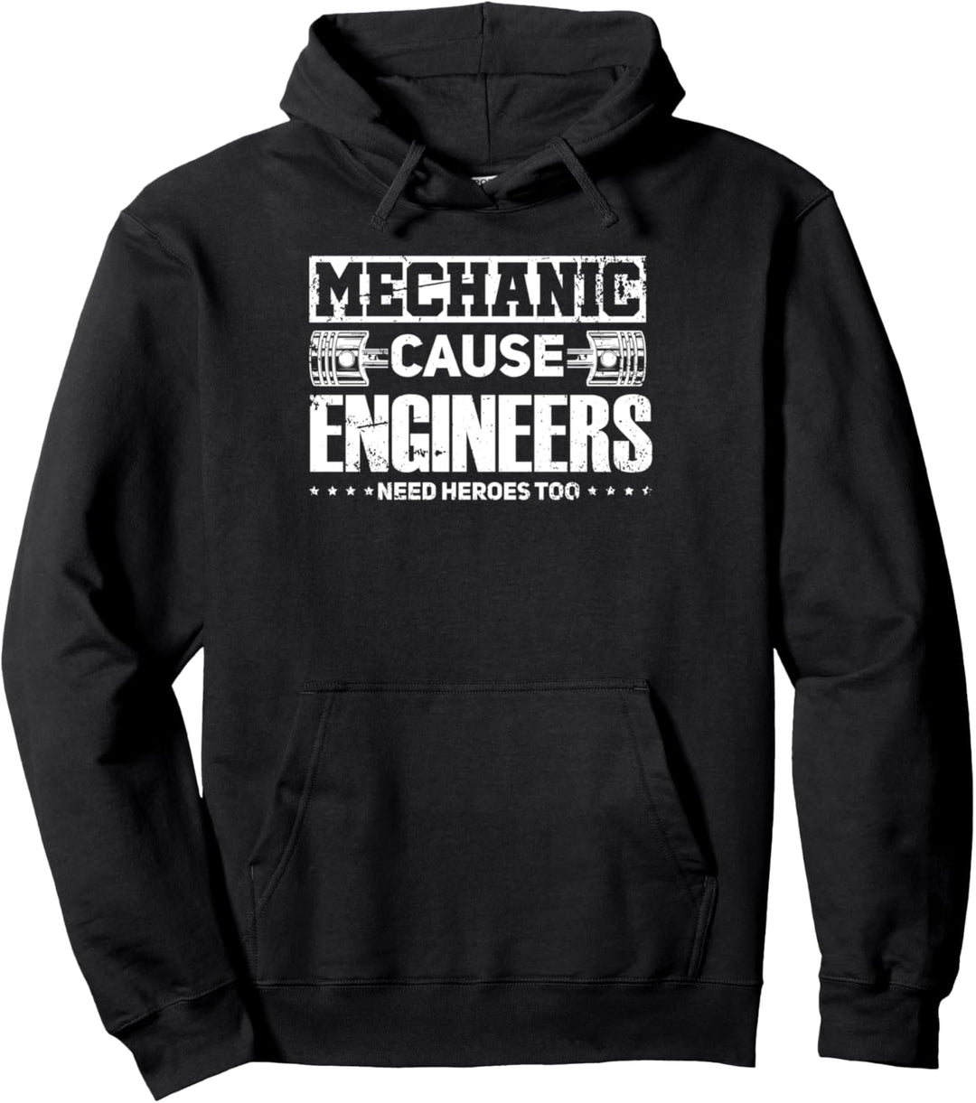 Mechaniker, weil Ingenieure auch Helden Automechaniker Pullover Hoodie