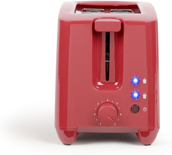 Livoo - Toaster 2 Schlitze DOD162N - 650-750W, 3 Funktionen, 7 Stufen, herausnehmbare Krümelauffangs