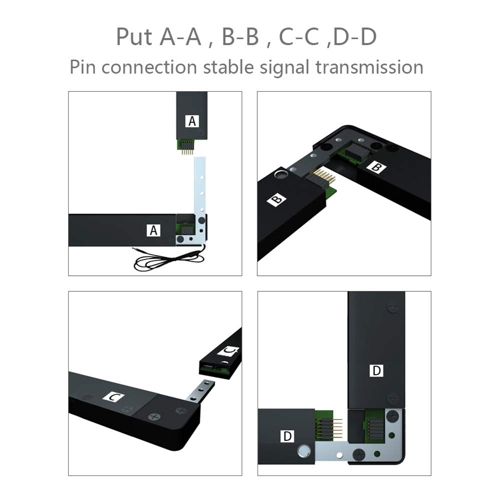 GreenTouch 10 Punkte 43 Zoll IR-Touchpanel, IR-Touch-Overlay,Infrarot-Touch-Rahmen, Multi-Touch-Lüne