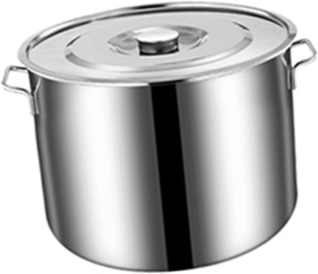 Suppentopf aus Edelstahl, Grosse Kochtöpfe mit Deckel, Suppentopf, Suppentopf, Eintopf, Schmortopf,