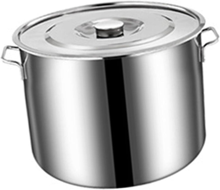 Suppentopf aus Edelstahl, Grosse Kochtöpfe mit Deckel, Suppentopf, Suppentopf, Eintopf, Schmortopf,