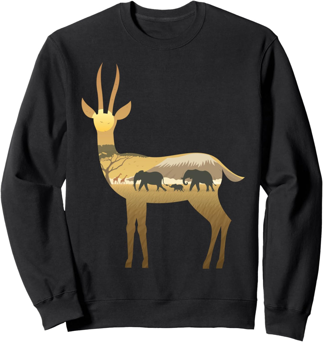 Gazelle Landscape Sweatshirt