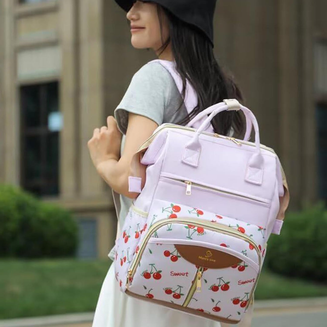 Generisch Wickelrucksack - Wickeltasche Mit Isoliertem Flaschenfach | Reise Baby Tasche Mit Wickelun