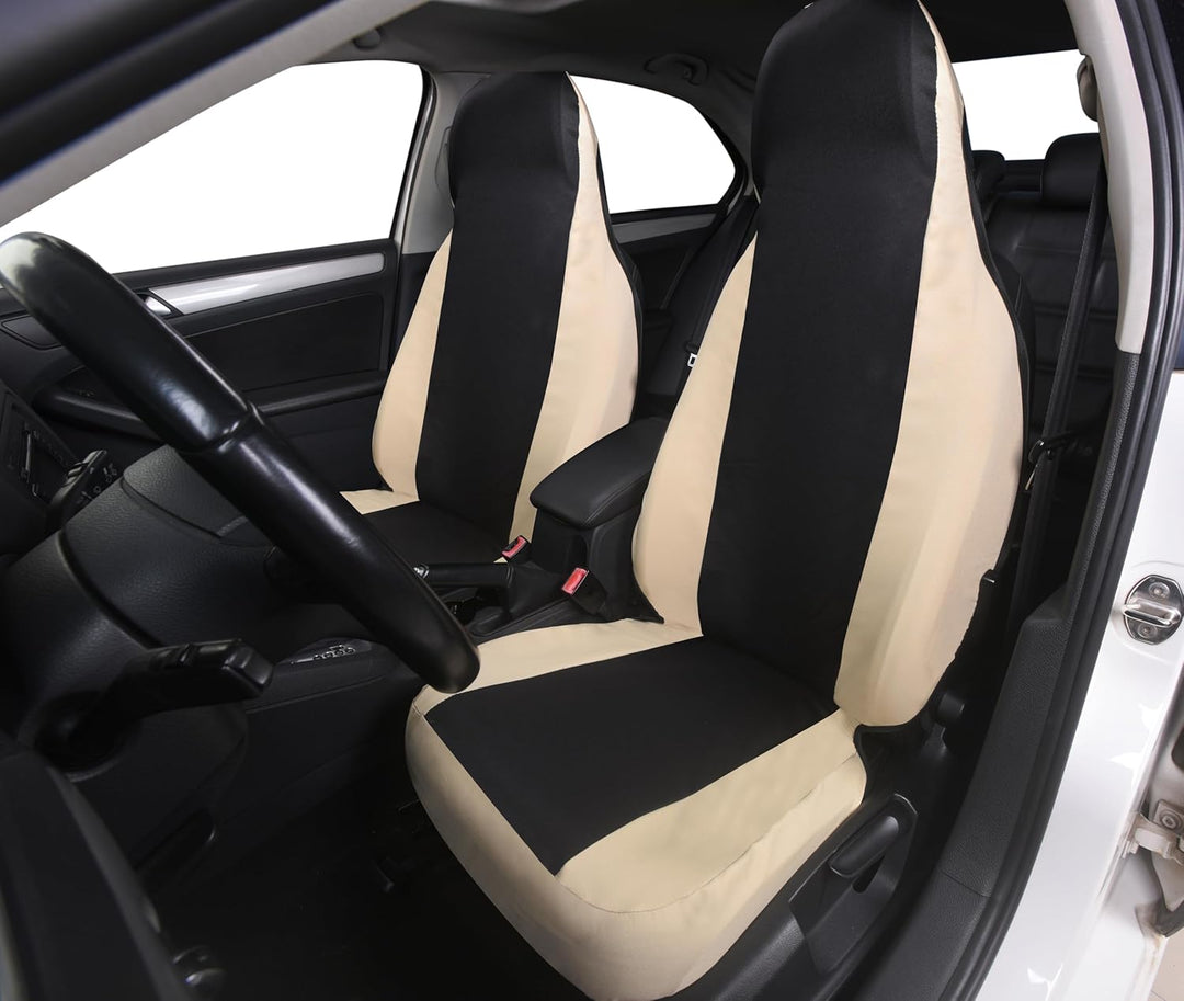 Sitzbezüge kompatibel für Smart fortwo, W450 W451 und W453, Set mit 2 Vordersitzbezügen aus Polycott