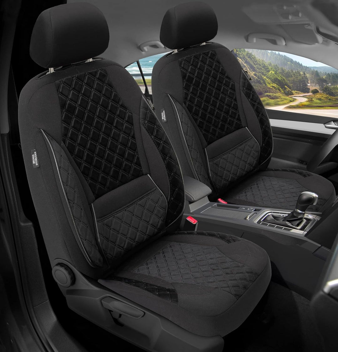 BREMER SITZBEZÜGE Mass Sitzbezüge Schonbezüge für Mercedes GLK X204 TK604 TK604 - Schwarz GLK X204,