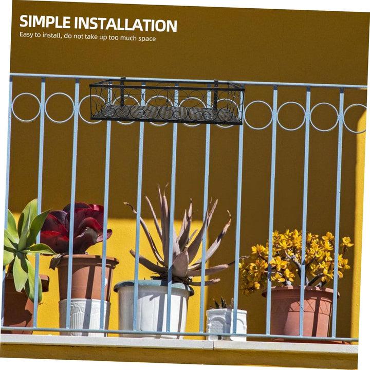 Cabilock Halterung Balkongeländer Blumenkasten Wandgitter Balkon Blumenständer Rack Pflanzkasten Bal
