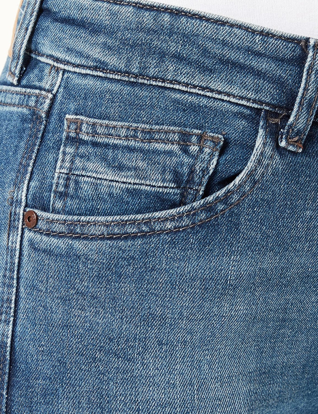 camel active Damen Jeans Straight Fit 26W / 30L Blau, 26W / 30L Blau