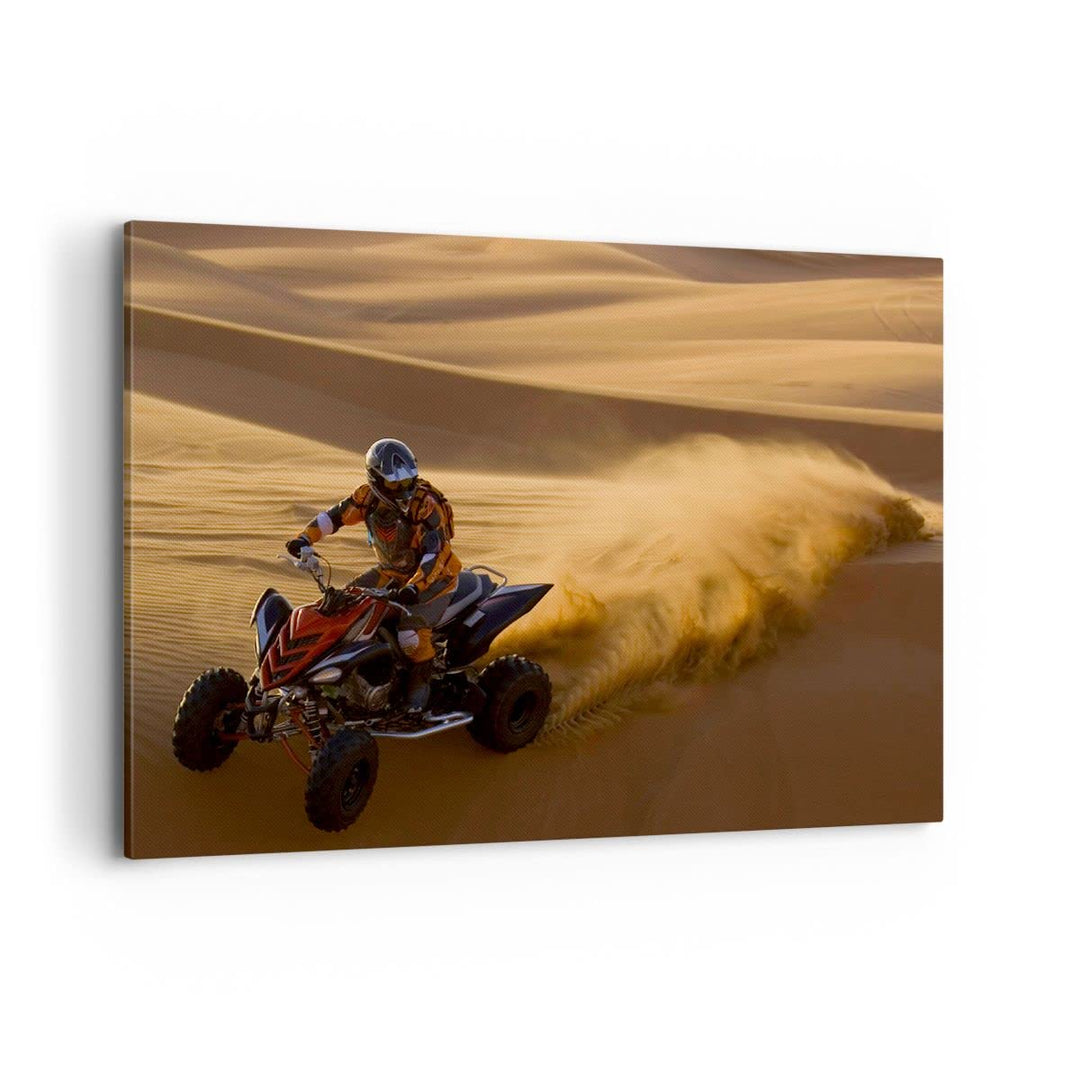 Bilder auf Leinwand 100x70cm Leinwandbild Safari Rallye Wettkämpfe Sport Gross Wanddeko Bild Schlafz