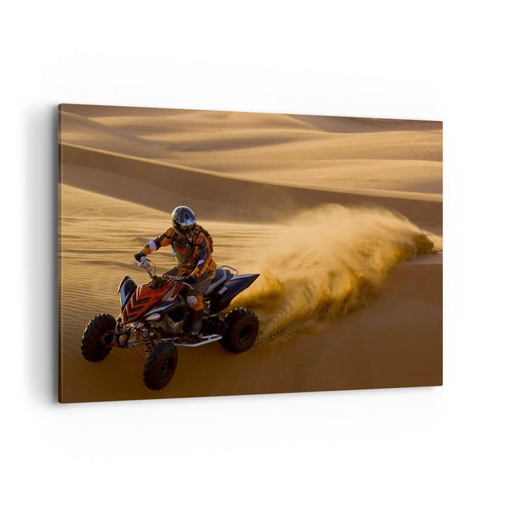 Bilder auf Leinwand 100x70cm Leinwandbild Safari Rallye Wettkämpfe Sport Gross Wanddeko Bild Schlafz