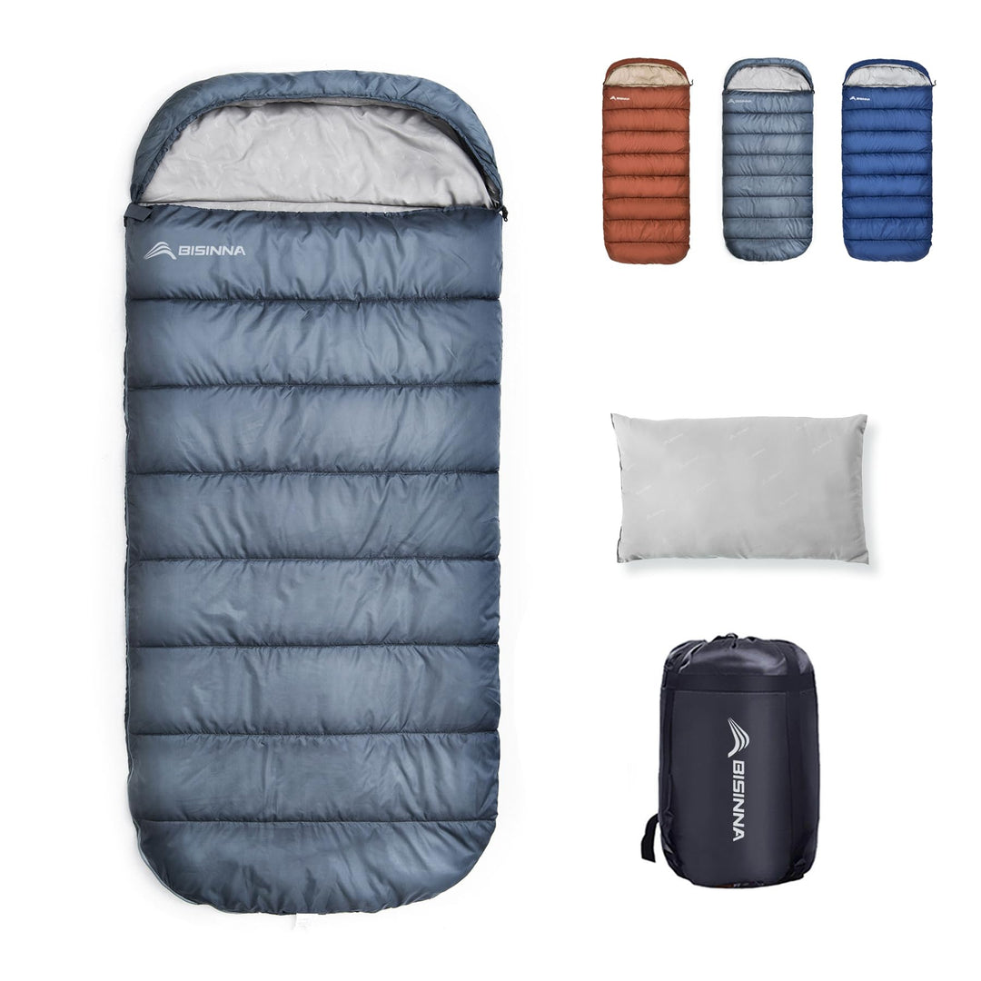 BISINNA XXL Schlafsack Für Grosse Erwachsene, 3-4 Jahreszeiten Winter Outdoor Warmer Deckenschlafsac