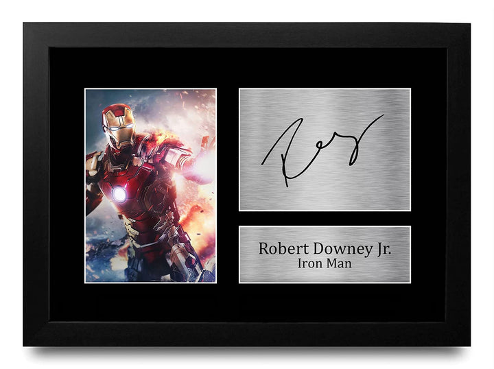 HWC Trading Robert Downey Jr A4 Gerahmte Signiert Gedruckt Autogramme Bild Druck-Fotoanzeige Geschen