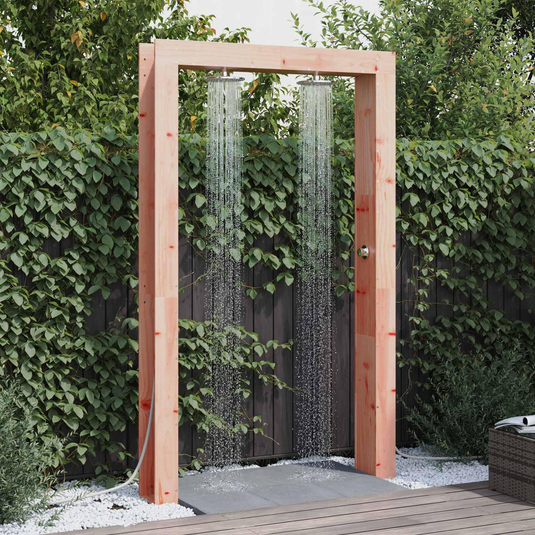 Festnight Gartendusche Holz 137x23x226 cm Aussendusche Outdoor Dusche Garten Aussendusche Pool Outdo