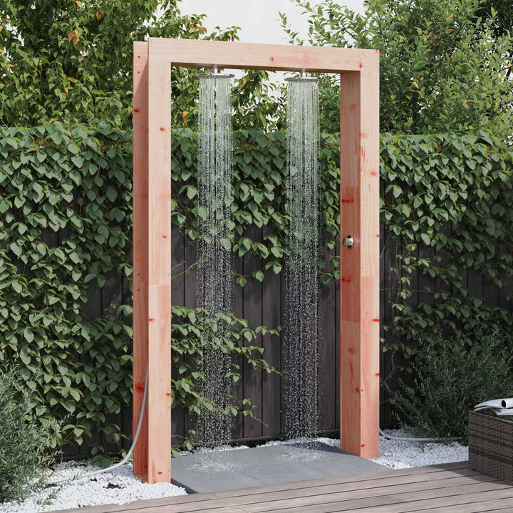 Festnight Gartendusche Holz 137x23x226 cm Aussendusche Outdoor Dusche Garten Aussendusche Pool Outdo