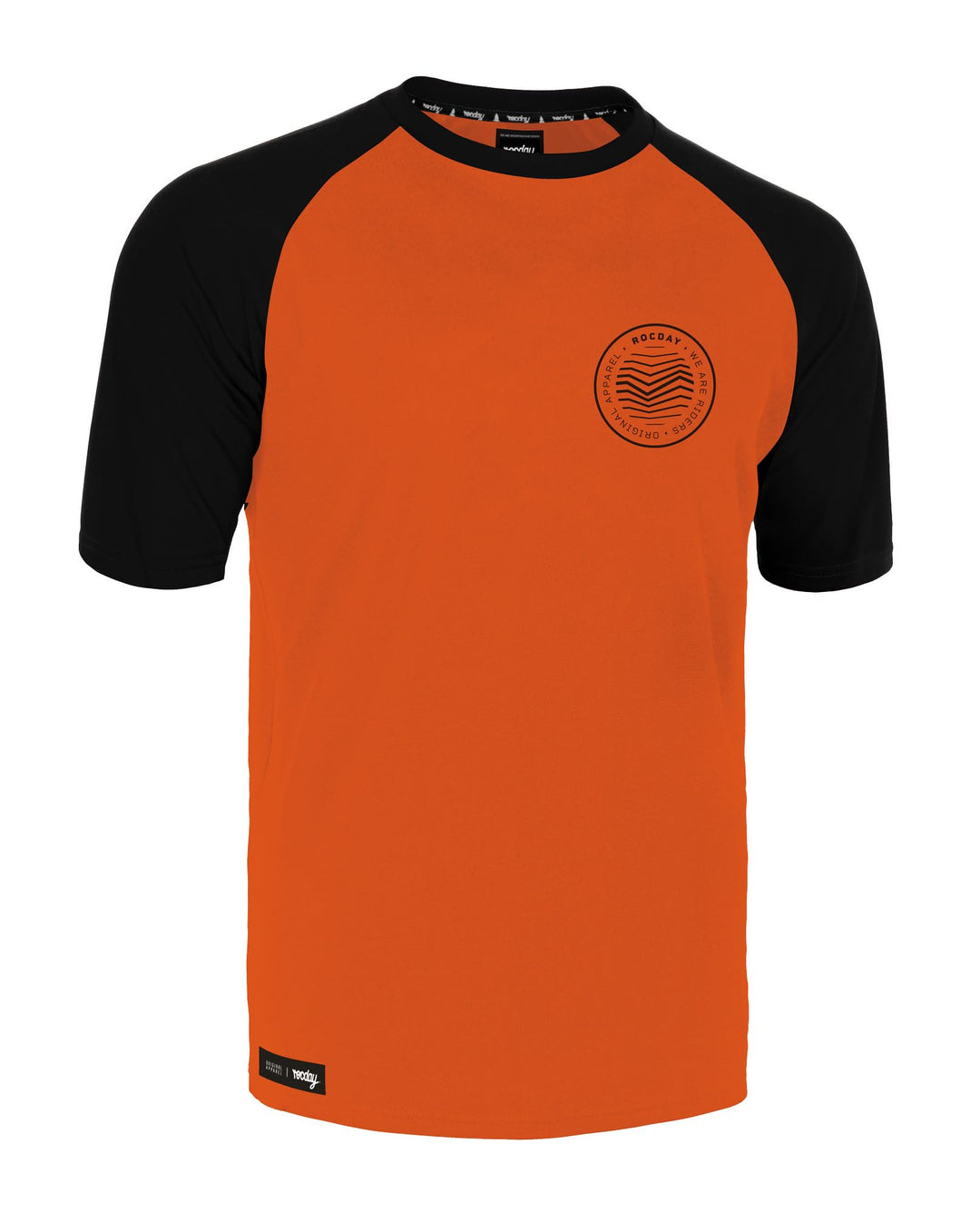 ROCDAY Kurzarm Jersey Gravel XS Schwarz-orange, XS Schwarz-orange