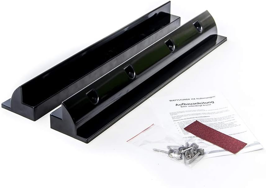 WATTSTUNDE Solarmodul Kabeldurchführung - Haltespoiler Dachbefestigungen Dachdurchführung in schwarz