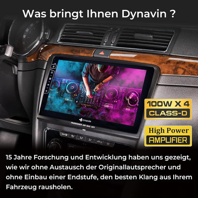 DYNAVIN Android Autoradio Navi für Skoda Superb 2008-2015, mit 4 * 100W DSP Verstärker | DAB+ Radio;