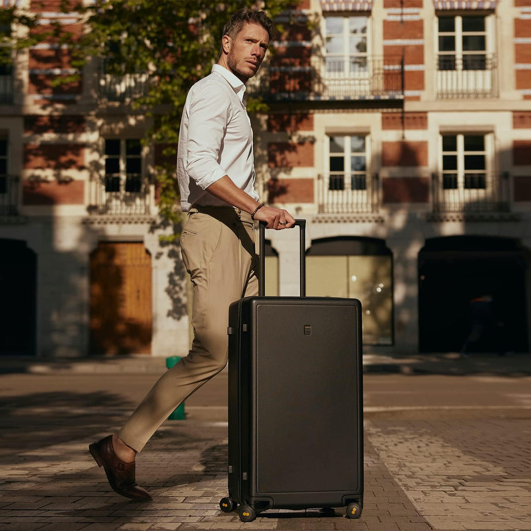 LEVEL8 Koffer Trolley, Rollkoffer Reisekoffer Hartschalen 4 Rollen, Spinner Handgepäck,TSA, 100% PC,