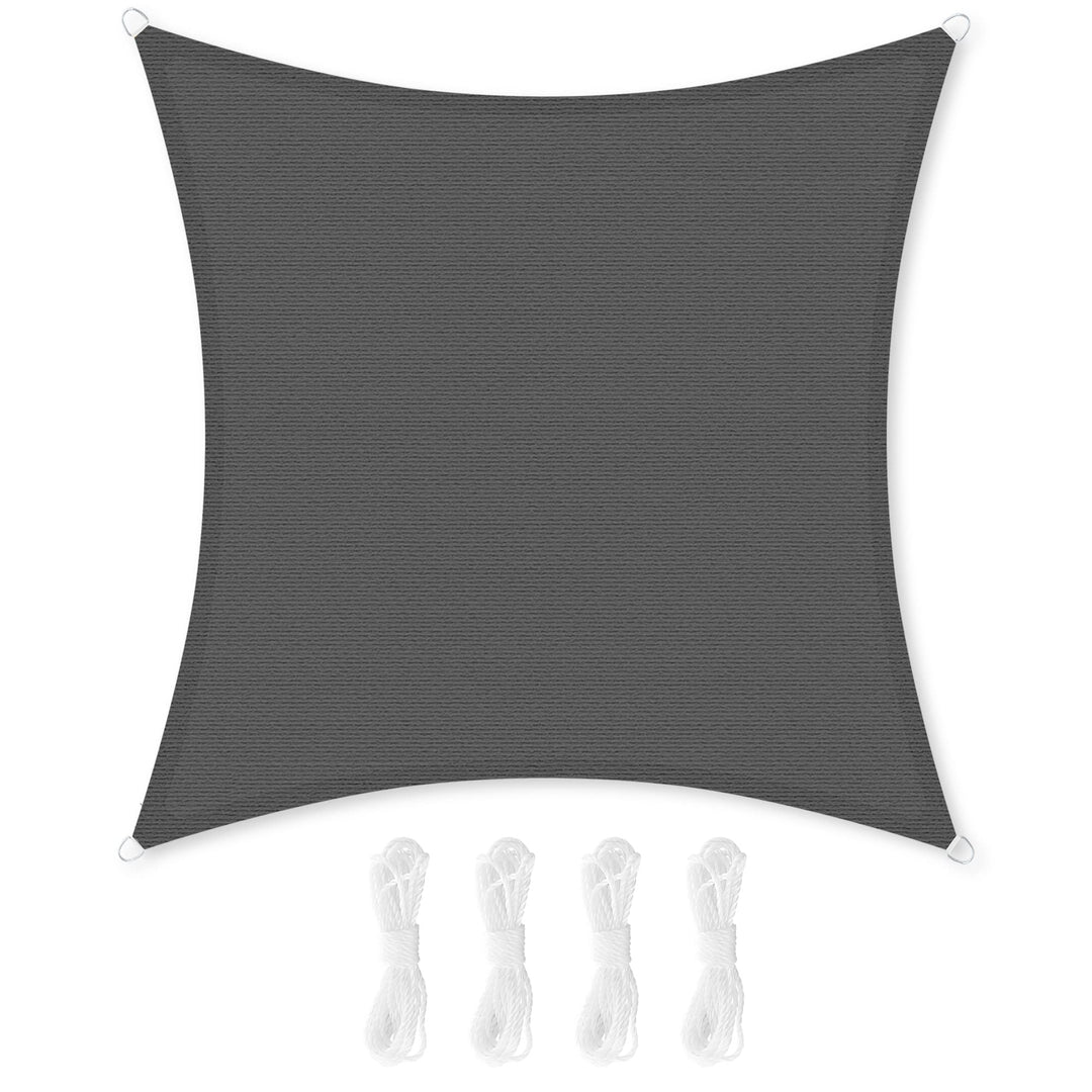 SONGMICS Sonnensegel 2 x 2 m, Sonnenschutz aus HDPE-Gewebe, luftdurchlässig, wasserdurchlässig, für