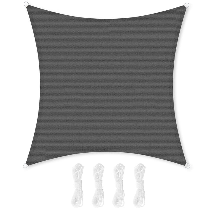 SONGMICS Sonnensegel 2 x 2 m, Sonnenschutz aus HDPE-Gewebe, luftdurchlässig, wasserdurchlässig, für