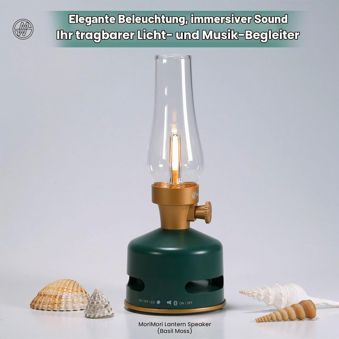 MoriMori Design-Leuchte mit Lautsprecher (basil-moos)