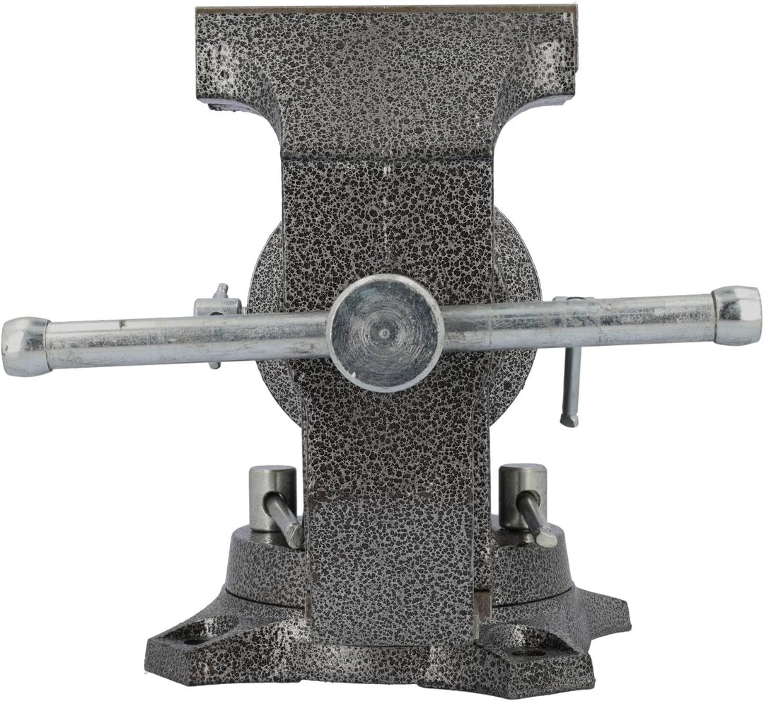 HRB Profi Schraubstock drehbar gross - 125 mm Spannweite-, multifunktionaler Profi Tischschraubstock