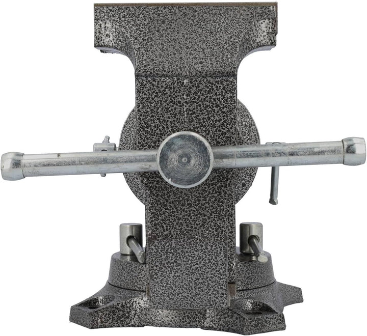 HRB Profi Schraubstock drehbar gross - 125 mm Spannweite-, multifunktionaler Profi Tischschraubstock