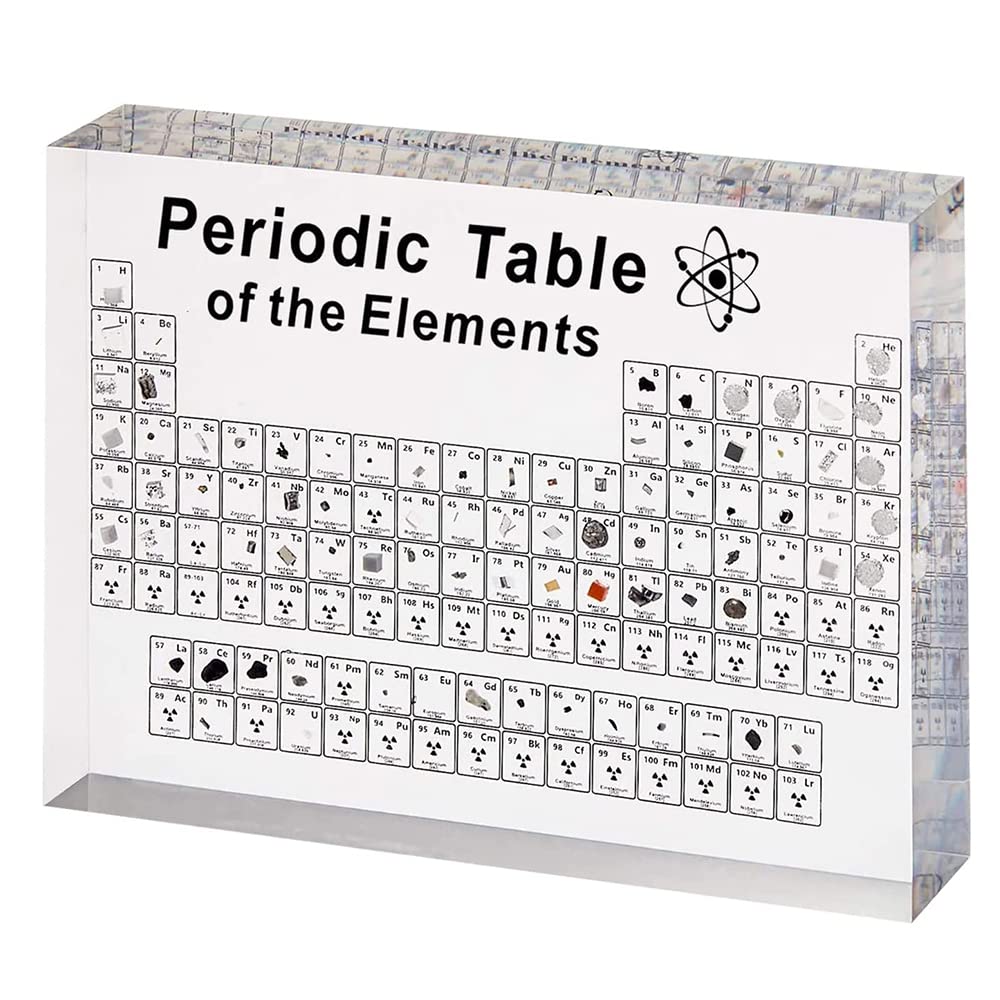 Mocoli Periodensystem Acryl, Periodensystem Echte Elemente, 83 Elements, Periodic Table, Perioden Sy