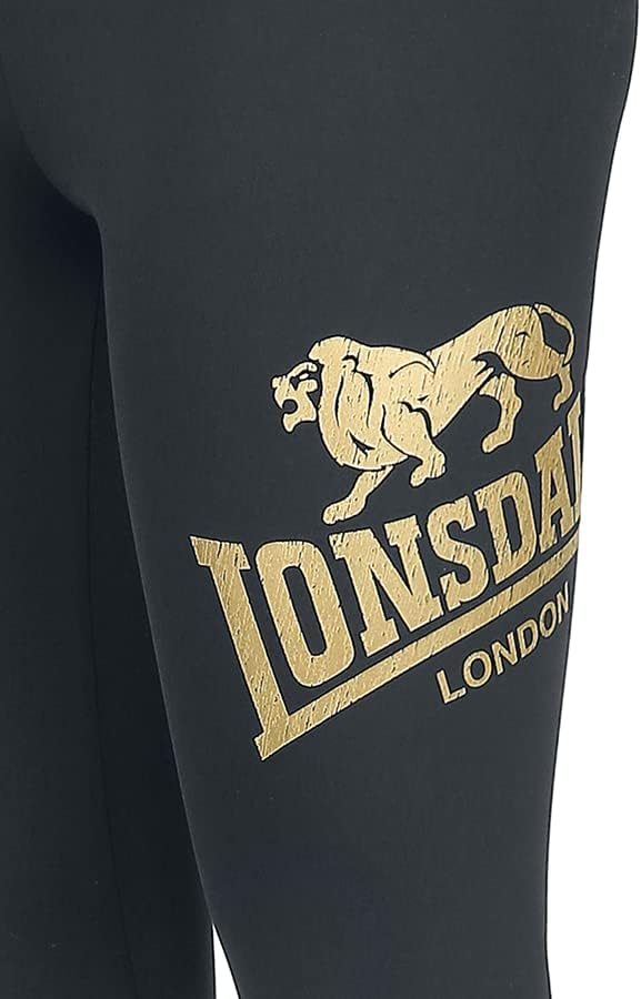 Lonsdale Damen Aglish Leggings XXL Slim Schwarz, XXL Slim Schwarz