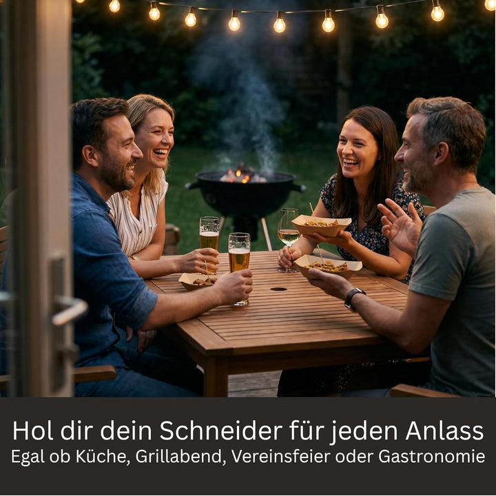 Edelstahl Currywurstschneider manuell – Wurstschneider für perfekte Currywurst & Bratwurst | Ultrasc