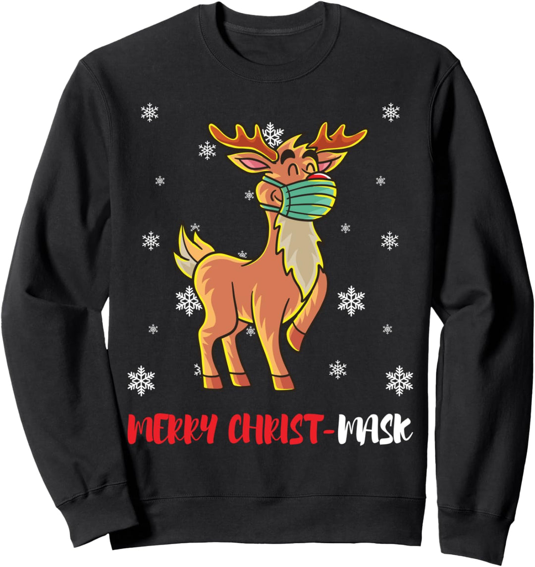 Rudolph Rentier Maske Toilettenpapier Desinfektionsmittel Sweatshirt
