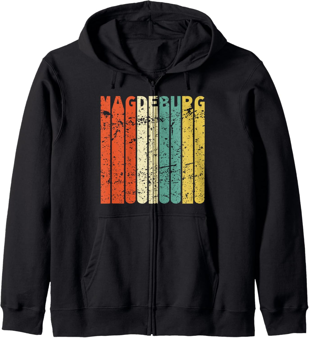 Retro Magdeburg Einwohner Stadt Magdeburger Kapuzenjacke