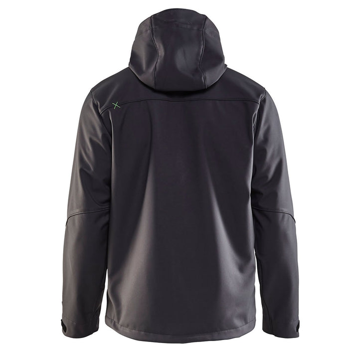 Softshelljacke"4949" mit Kapuze - BLAKLÄDER L dunkelgrau/grau, L dunkelgrau/grau