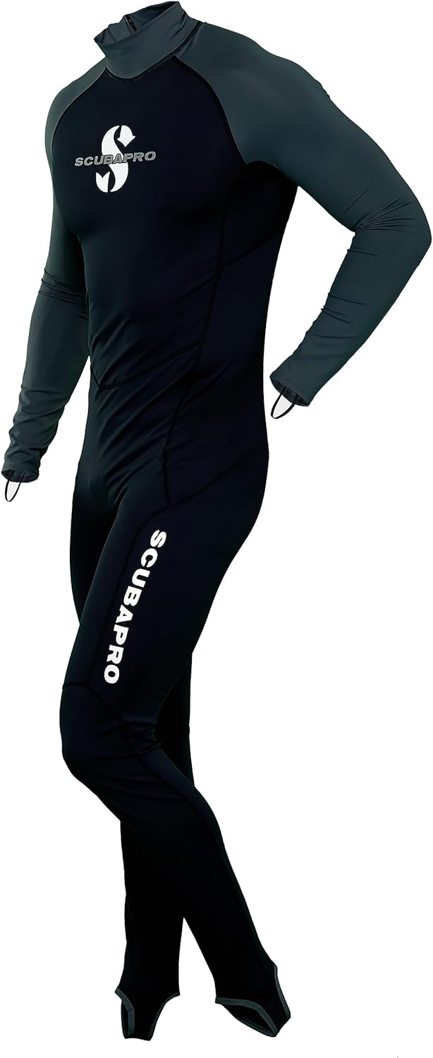 SCUBAPRO UPF-50 Steamer - Skin Suit Overall Herren schwarz/grau 2XL - 56, schwarz/grau 2XL - 56