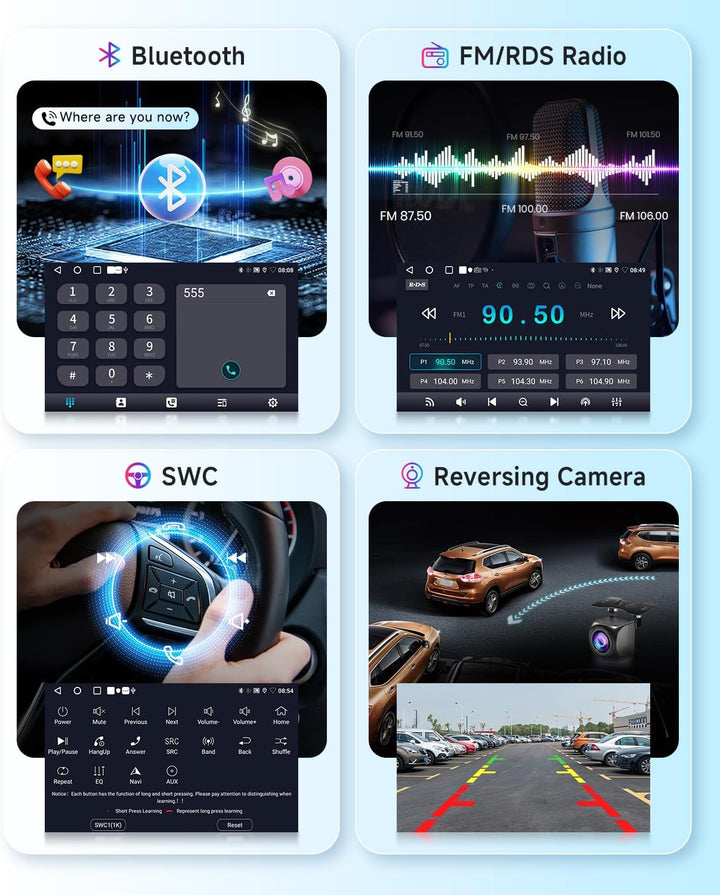VECHTEL Autoradio 2G+64G Android 15 für Suzuki Swift 2011-2017 Suzuki Ertiga 2012-2017, 9 Zoll HD 2.