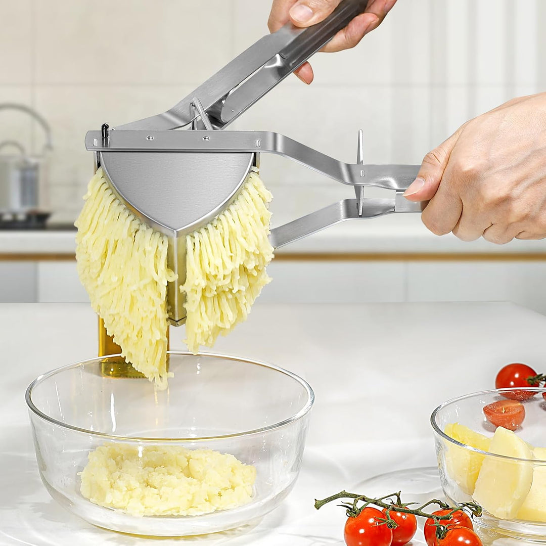 Kartoffelpresse, Sopito Kartoffelpresse Edelstahl Essen Obst und Gemüse kartoffelstampfer für Cremig
