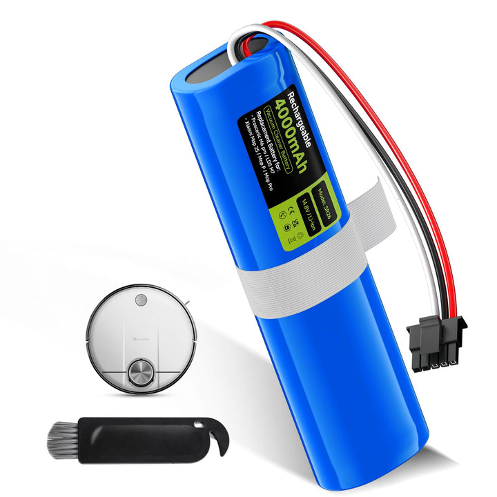 Mspalocell Ersatzakku 4000mAh/14,8V für Proscenic M6 Pro/LDS M7, für Xiaomi Vacuum Mop 2S / Mop P/Mo