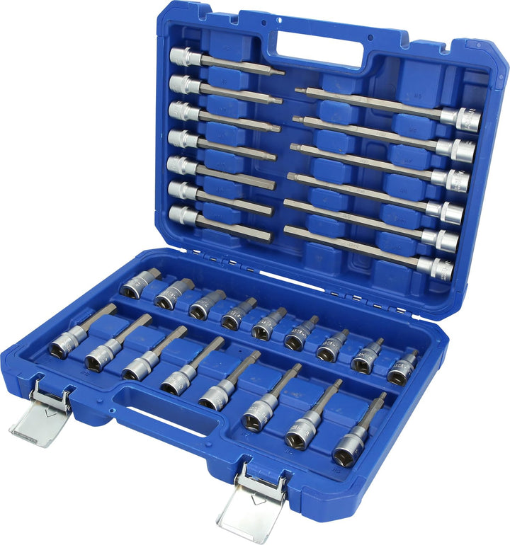 BRILLIANT TOOLS BT022030 1/2" Bit-Stecknuss-Satz, 30-tlg, Innensechskant-Profil [Powered by KS TOOLS